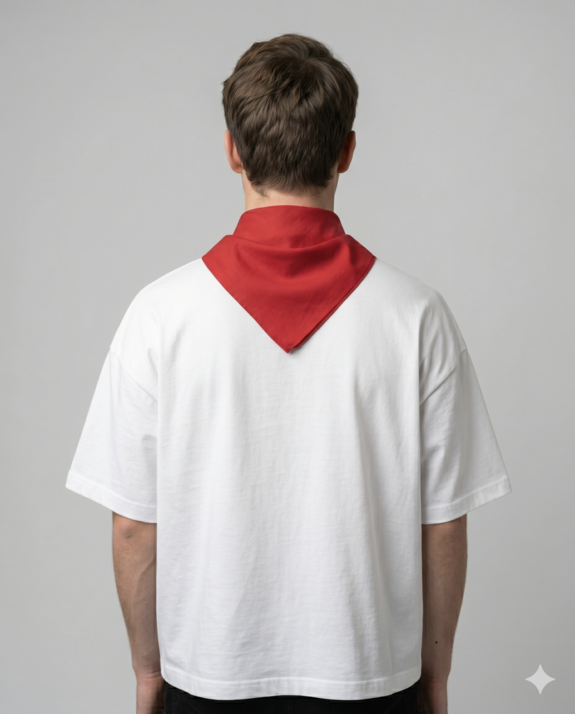 Bandana féria rouge "Toujours trop"